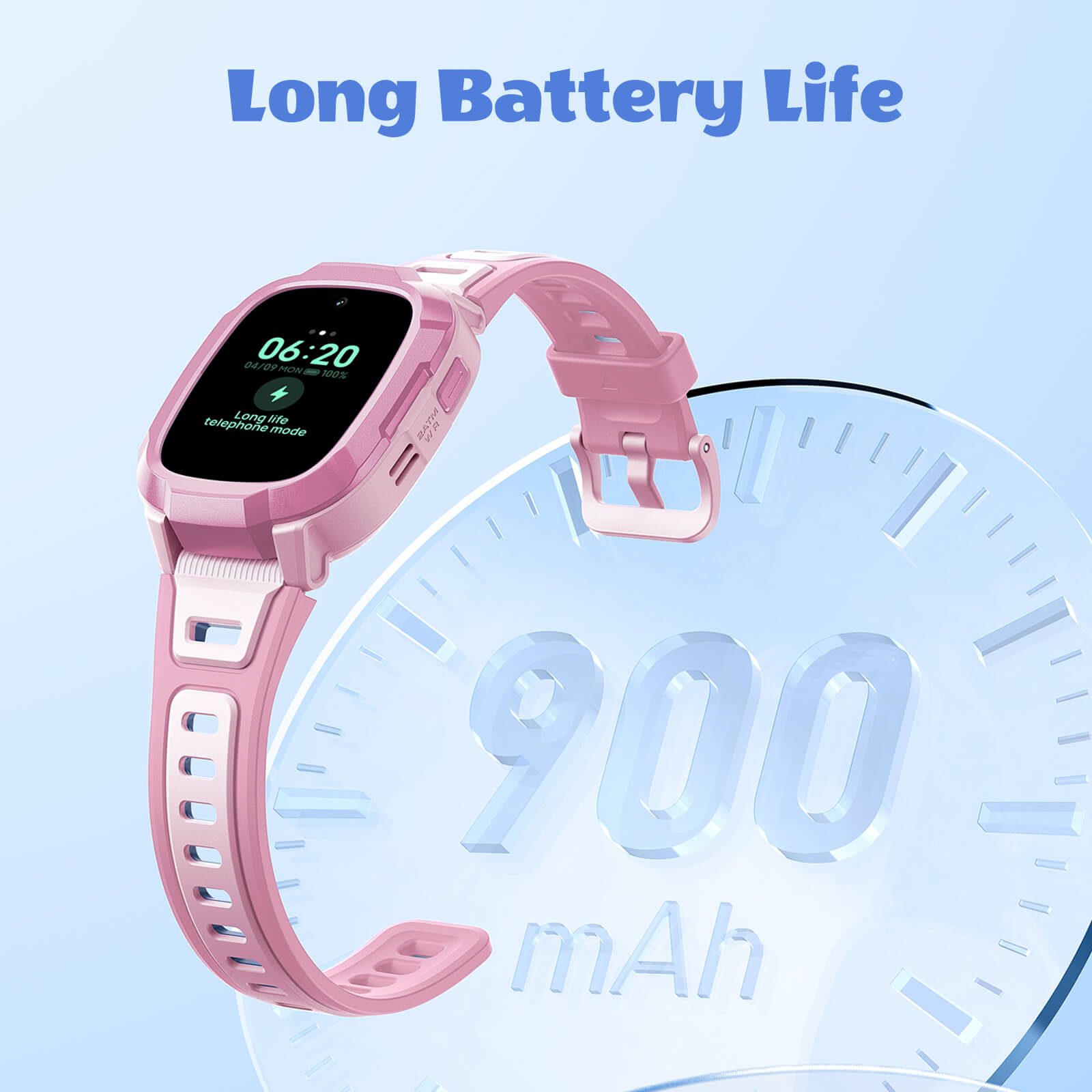 Mibro Kids P6 smartwatch with long battery life and 2ATM waterproof level.