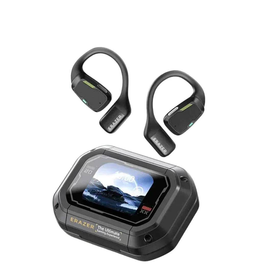 Bluetooth Erazer Ear Hook with Real-Time Translation and Hi-Fi Audio.