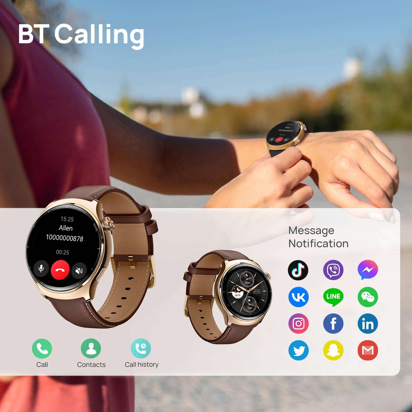 Smartwatch Mibro Lite 3 Pro with AMOLED display, Bluetooth calling, and GPS integration.