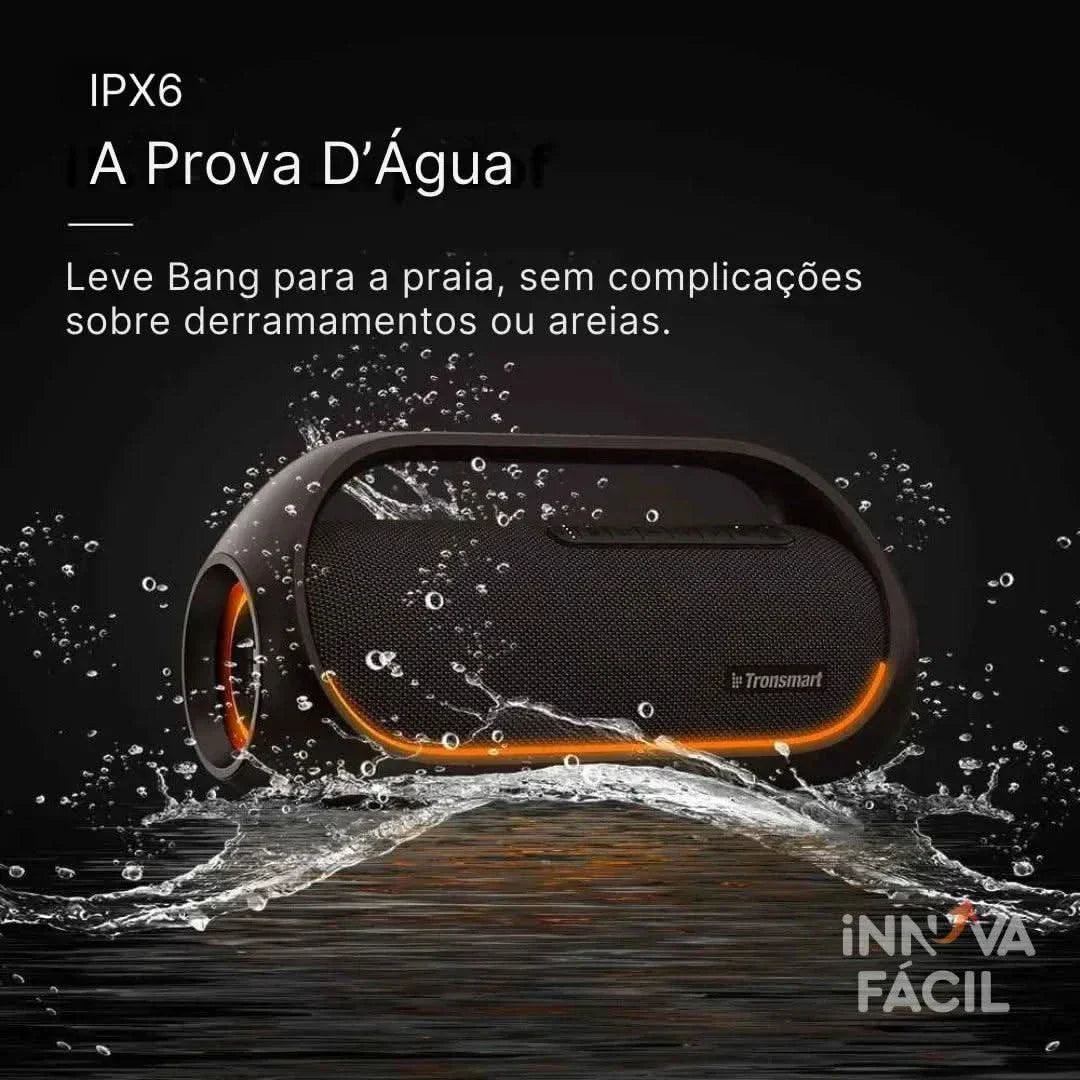 Tronsmart Bang 60W speaker with SoundPulse, Bluetooth 5.3, and IPX6 waterproof rating.