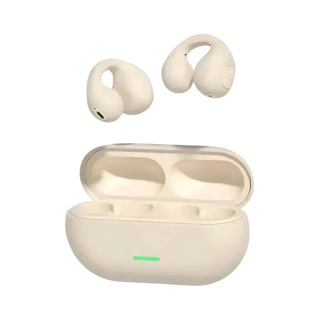 Fones Bluetooth NoiseCancel Pro with Active Noise Cancellation in charging case.