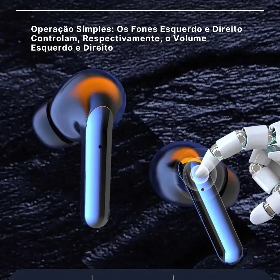 Ergonomic Bluetooth 5.3 earbuds AirSync 7 with immersive sound and touch control.